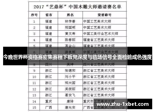 今晚世界杯资格赛密集赛程下板凳深度与临场信号全面检验成色强度 今晚世界杯资格赛密集赛程下板凳深度与临场信号全面检验成色强度